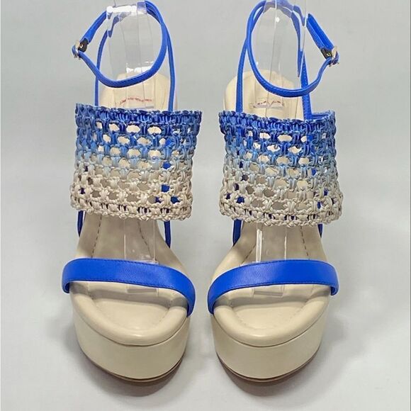 Alexandre Birman Trisha Woven Platform Wedge Sandals size 38.5 - Picture 3 of 12
